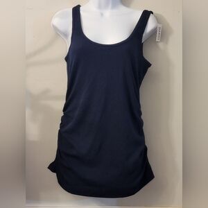 Old Navy Blue Ruched Tank Top